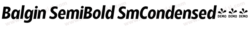 Balgin SemiBold SmCondensed字体转换